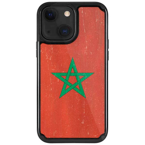 Morocco Flag Distressed iPhone 13 Cargo Case